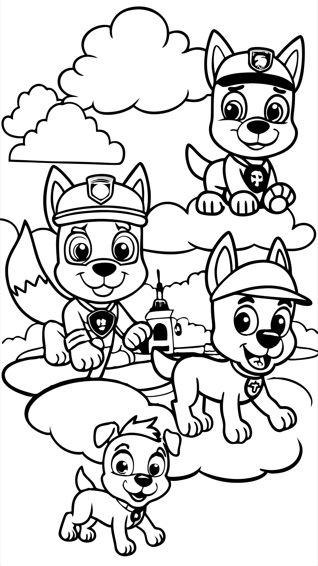 Páginas para colorear imprimibles gratis de Paw Patrol